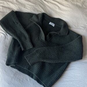 Old Navy Deep Green V-Neck Sweater